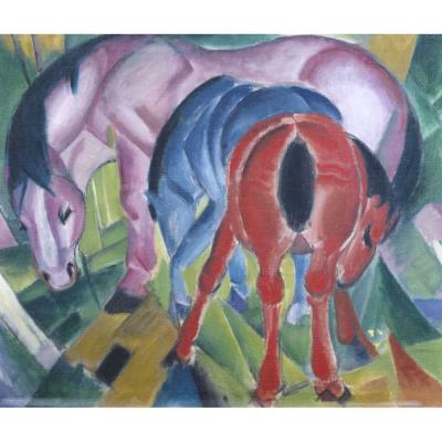 Franz Marc - Mare with Foals